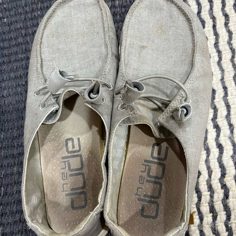 Hey Dude Light Gray Slip-On Shoes